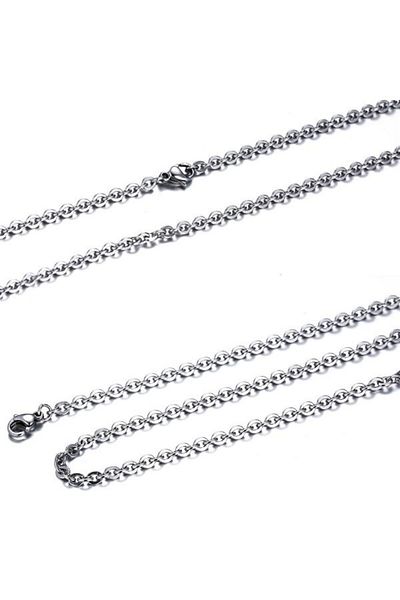 Chavin Men's Steel Necklace Chain - 55 Cm, 2.5 Mm, Dg89