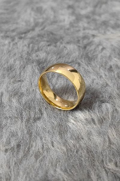 Chavin Yellow Ipc Plated Men's Steel Ring Dc46