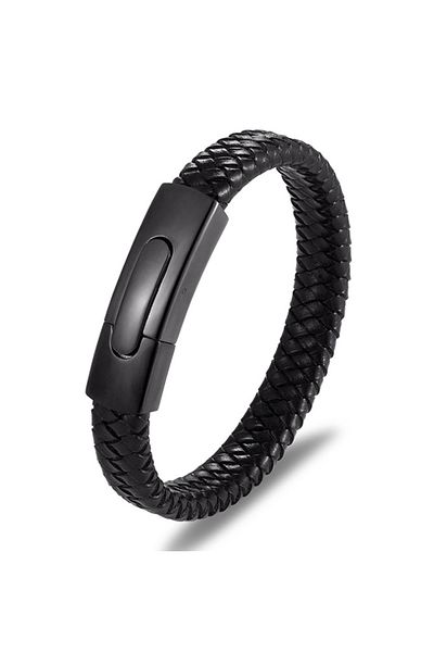 Chavin Steel Leather Men's Bracelet Dr06sy