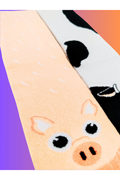 Shuttle Park Імпортні спеціальні серії Pig Cow Кольорові шкарпетки без швів із тваринним малюнком Зручні та стильні