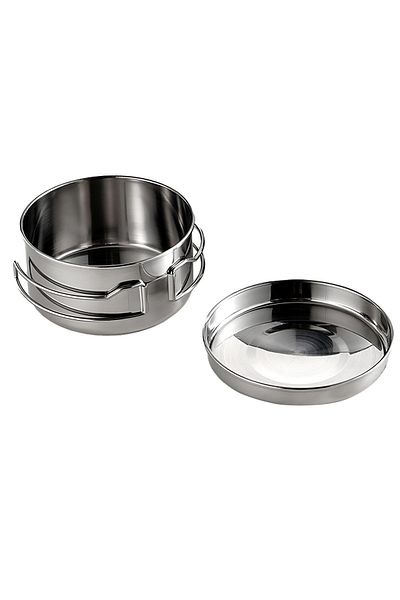 Weather Forecast 304 Steel 600 ml Steel Mini Camping and Picnic Pot with Handle Camper Pot cin567