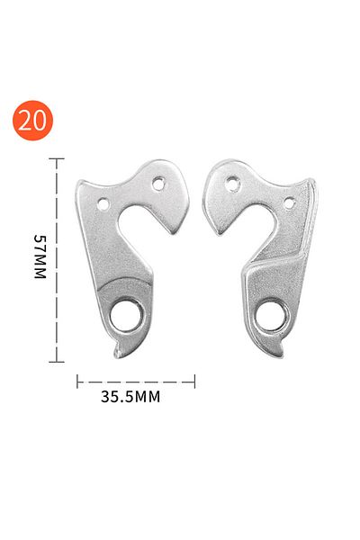 Choice 20 Silver-1pcs Lebycle Mtb Road Bicycle Alloy Rear Derailleur Hanger Racing Bike Frame Gear Tail Hoo