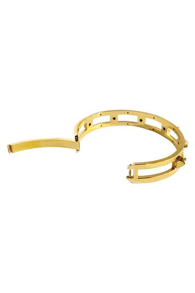 Chavin Punk Gold Titanium Steel Bracelet Bracelet Et27sr