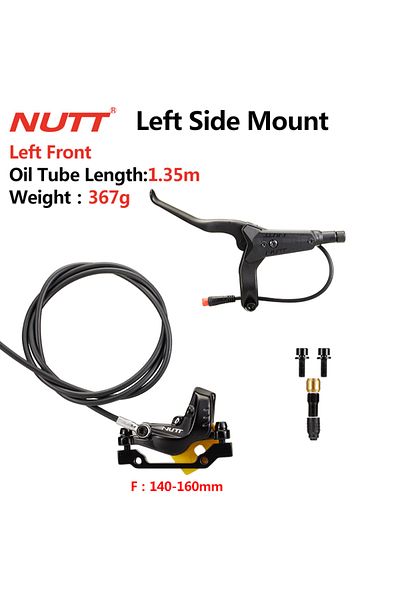 Choice Left Front Nutt 4 Piston Electric Scooter Brake Y-5 Hydraulic Disc Brakes 140 160 180 Rotor For A5-d