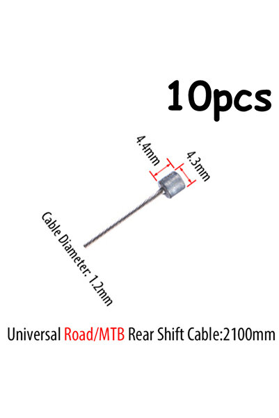 Choice 10pc Rear Shift 5pc Bike Brake Cables Stainless Steel Brake Shift Cabl...