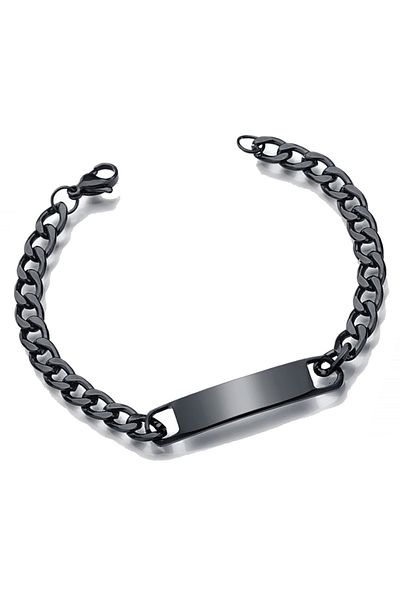 Chavin Men's Steel Imprint Bracelet - Eb50