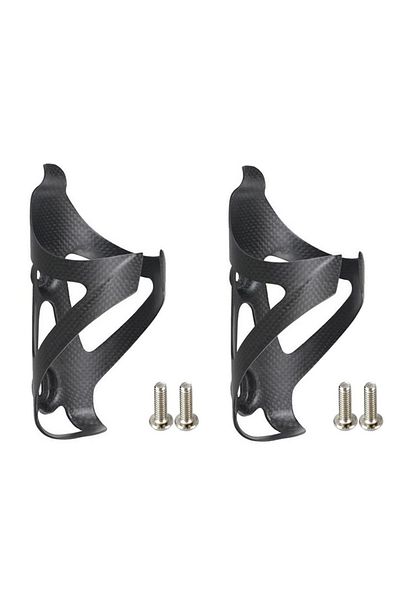 TOSEEK 2 Pcs Matte 3k Full Carbon Fiber Bicycle Water Bottle Cage Ultralight Mtb Bike Road Bicycle B