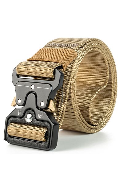 Choice Khaki Tactical Belt Quick Release Outdoor Military Belt Soft Real Nylon Sports Accessories Men And W