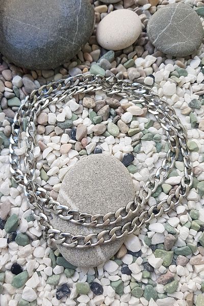 Chavin Gray 60 cm7 mmMen's Steel Chain Ep11-7