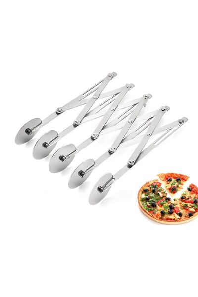 Chavin 5-Wheel Steel Ravioli and Pizza Dough Cutting Roller - cin785