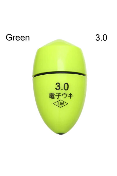 Choice عوامة صيد الصخور الإلكترونية العائمة Green 3.0 مع ضوء ليلي عوامة صيد ا...