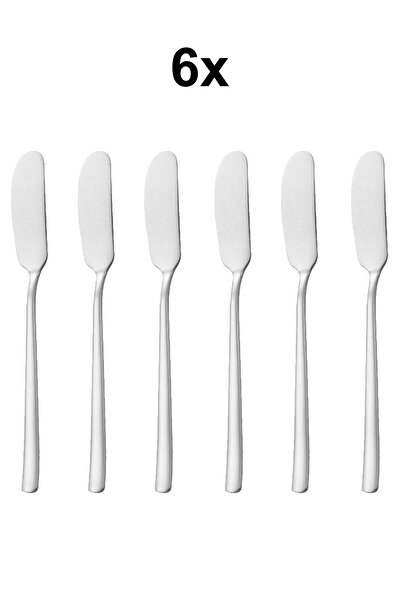 Chavin 304 L Çelik Silver Renk 6 Adet Tereyağ Reçel Kahvaltı Bıçağı cin750by-6