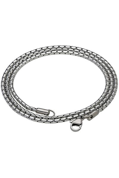 Chavin Gray 55 cm3 mmMen's Steel Chain Eh68