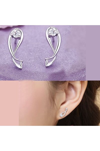 Chavin Fish Zodiac Zircon Necklace and Earring Set - Dt22