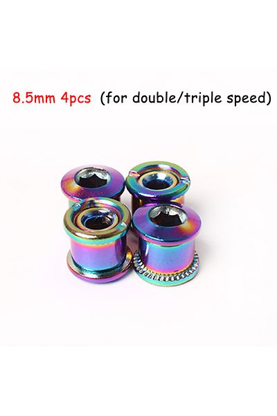 Choice 4PC 8.5 colorful 4/5PC Bicycle Chainring Bolt 6.5/8.5mm Bike Chainwheel Crew Mountain Bike Crank Scr