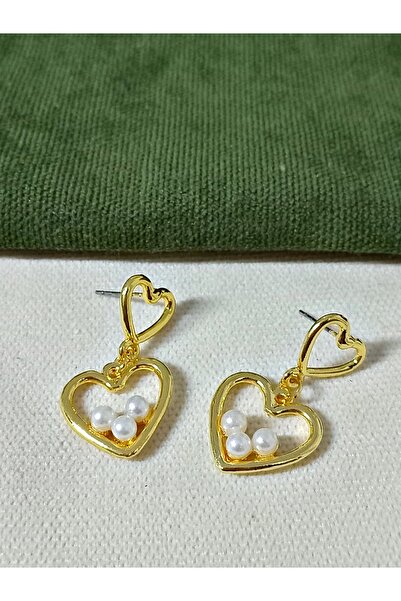 mos&more Steel Gold Heart Krounç Women's Heart Shoes