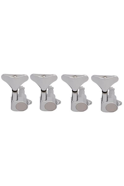 Choice Silver Electric Bass String Knob Enclosed Tuning Pegs Machine Heads Tuners Metal Tuning Peg for Elec