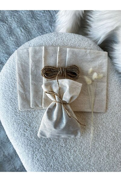 ALASEREN 3 ADET HAM BEZ NATURAL 10*15 TAKI KESESİ ÇOK AMAÇLI el yapımı-hand made