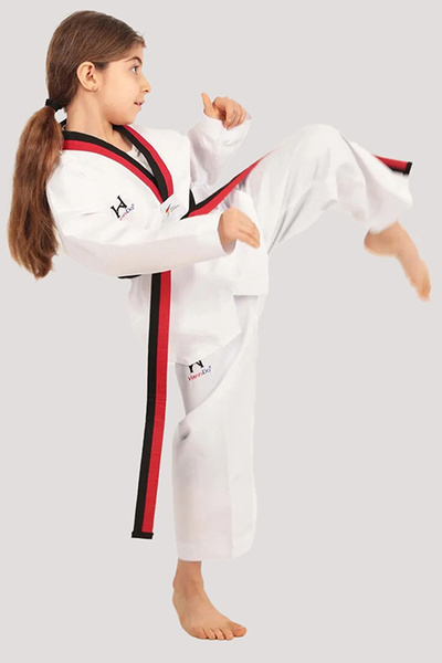 HANN DO Taekwondo / Tekvando Elbisesi Fitilli PUM Yaka Dobok