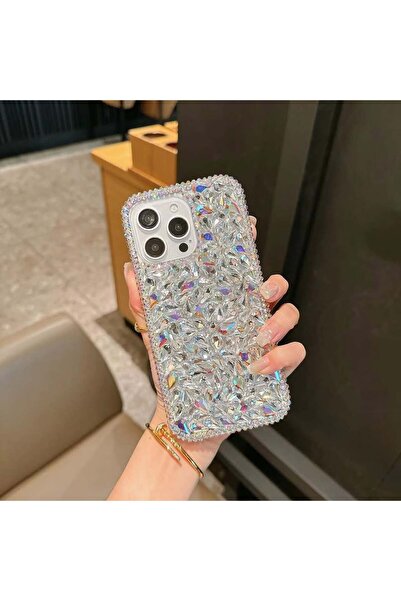 madamcase حافظة هاتف باريس دايموند متوافقة مع هاتف آيفون 15 برو