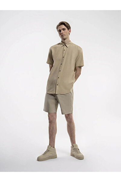 Loft قميص رجالي بيج - LF2035478