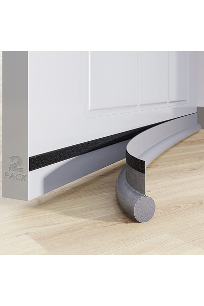 Choice3 شريط مانع تسرب أسفل الباب قابل للتعديل باللون الرمادي، شريط مانع تسرب...