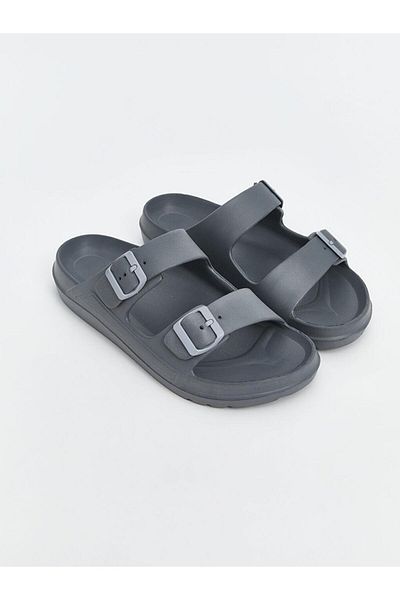 LC Waikiki Γυναικείες παντόφλες διπλές ριγέ LCW STEPS