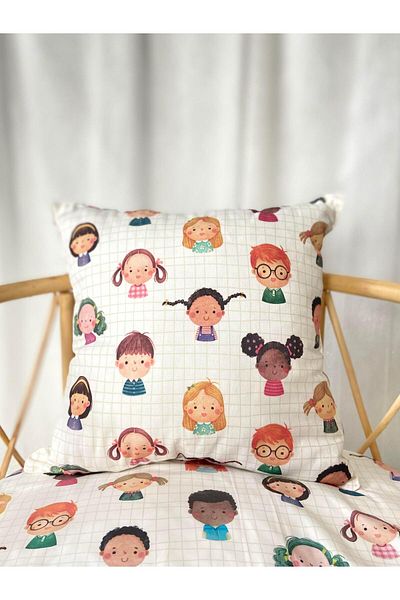Zezig Sweet Kids Baby Room Throw Pillow