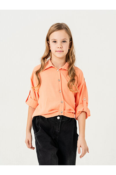 GİYİCEM TEKSTİL Плісирована спідниця та сорочка для дівчаток 3148