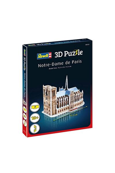 ReilaToys 00121 Revell 3D Puzzle Notre Dame Cathedral 39 Pieces