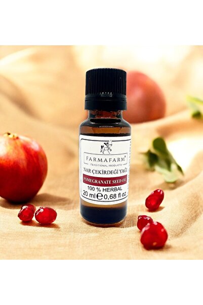 Farmafarm Pomegranate Seed Oil - 20ml - Cold Pressed - Domestic Product - Veg...
