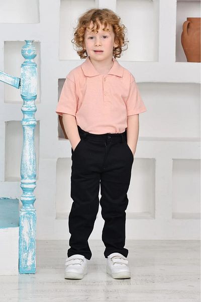 NOBLE STORE Boy's Top and Bottom Tshi̇Rt Trousers Set 23 Ni̇San