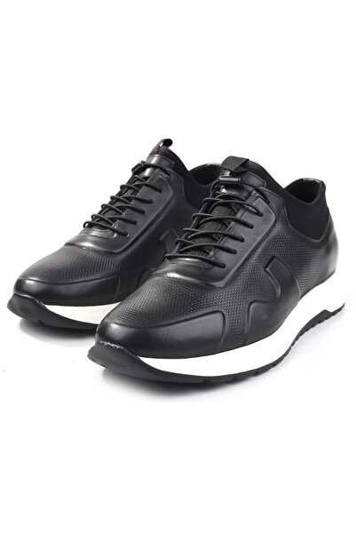 Voyager 5333Y Mr Men's Black Nata Genuine Leather Casual Sports Shoes