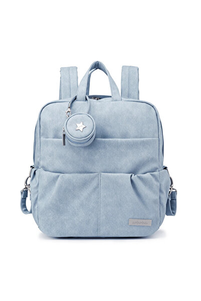 Choice حقيبة ظهر زرقاء جديدة للحفاضات من سوبوبا للأطفال حديثي الولادة، حقيبة حفاضات كبيرة الحجم مقاومة للماء مع مصاصة