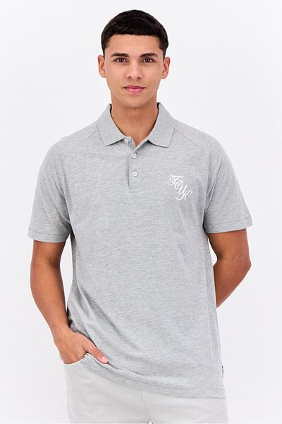 French Connection Men 3 Pcs Regular Fit Brand Logo Short Sleeves Polo, Black