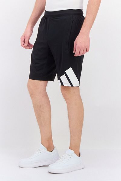 adidas Men Sportswear Fit Brand Logo Training Shorts, Black