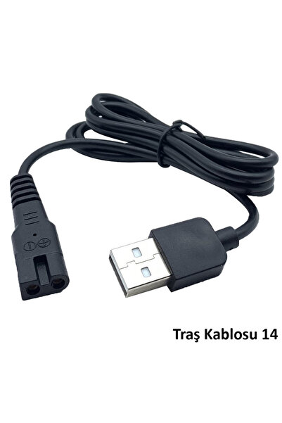 Powermaster Tıraş Makinaları İçin Usb Şarj Kablosu 1 Metre No:14