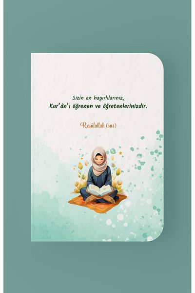 Dava Adamı Yayınları Your Best Blessing Quran Learn and Teach - Mini Notebook for Women - A6 Ruled