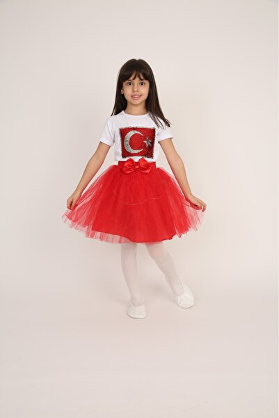 Dıgıl Kids KIZ ÇOCUK ALT-ÜST TAKIM 23 NİSAN 29 EKİM 10 KASIM 19 MAYIS GÖSTERİ KIYAFETLERİ