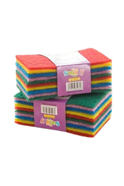 Generic 10وسادات التنظيف الملونة