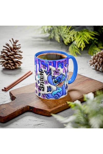 Cuppy Box Stitch 3D Embossed Effect Mug