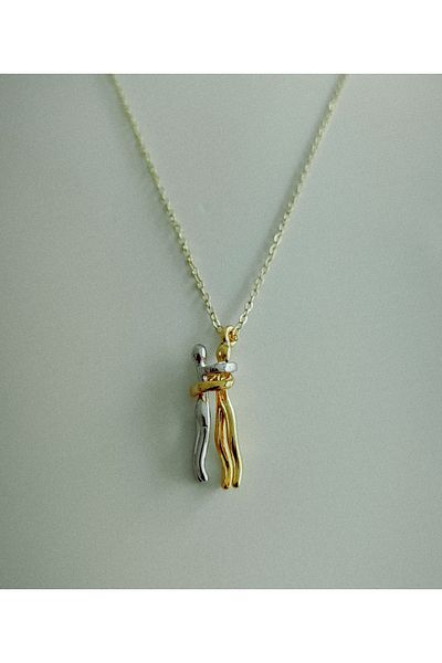 MagicStone Hugging Couple Lover Necklace