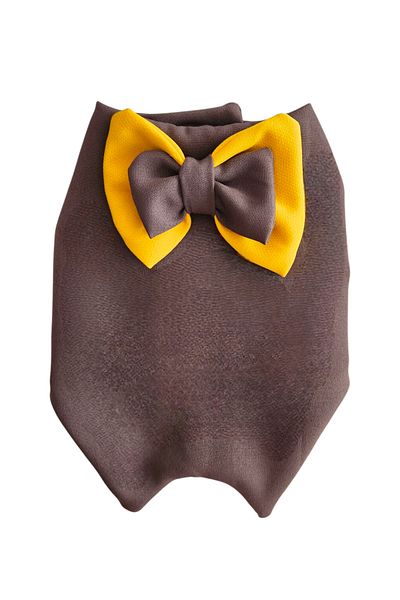 atelyu Cat Dog Suit Smoked -Yellow Half Tuxedo Birthday Special Day Suit