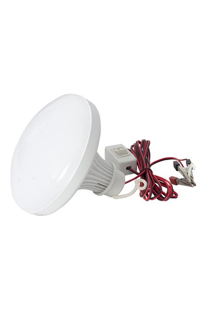 Powermaster Anahtarlı 12 Volt 24 Watt Akü Maşalı 2 Metre Kablolu Led Ampul