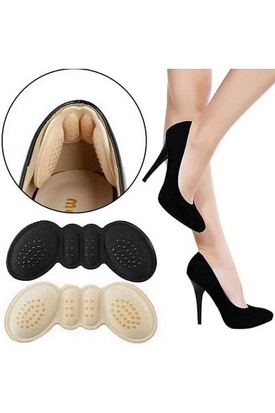 jetfast 1 Pair 4 mm Shoe Heel Anti-Pounding Contraction Pad Heel Cushion Sponge Pad
