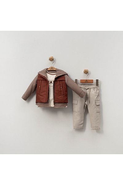 xo kids moda 6-36 Months Boy's Trousers Set - 4240