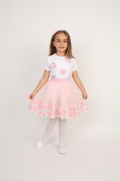 Dıgıl Kids طقم ملابس علوية وسفلية للفتيات 23 أبريل D085