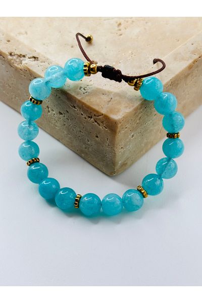 By Song Aksesuar Turquoise Ceyt Natural Stone Bracelet