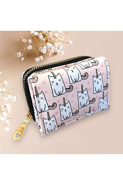 patriko tekstil Girl's Multi-Section Paper Coin Card Holder Cute Wallet