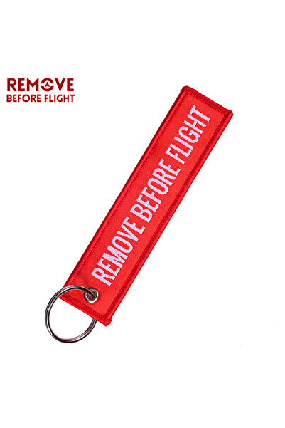 Choice سلسلة مفاتيح منسوجة حمراء قابلة للإزالة قبل الطيران وعلامة مفاتيح دراج...